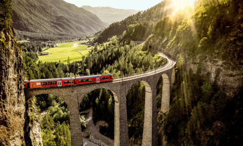 Viadukt Landwasser, Rhétské dráhy Foto: Switzerland Tourism