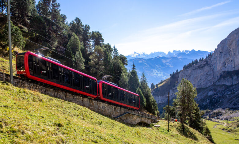 Zubačka na horu Pilatus. Foto: Pilatus-Bahnen A.G., 2022, Fotograf: Nadja Lipp